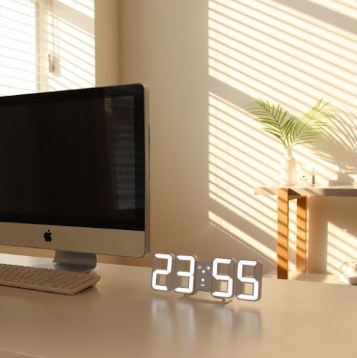 ピュアホワイトミニ LED時計