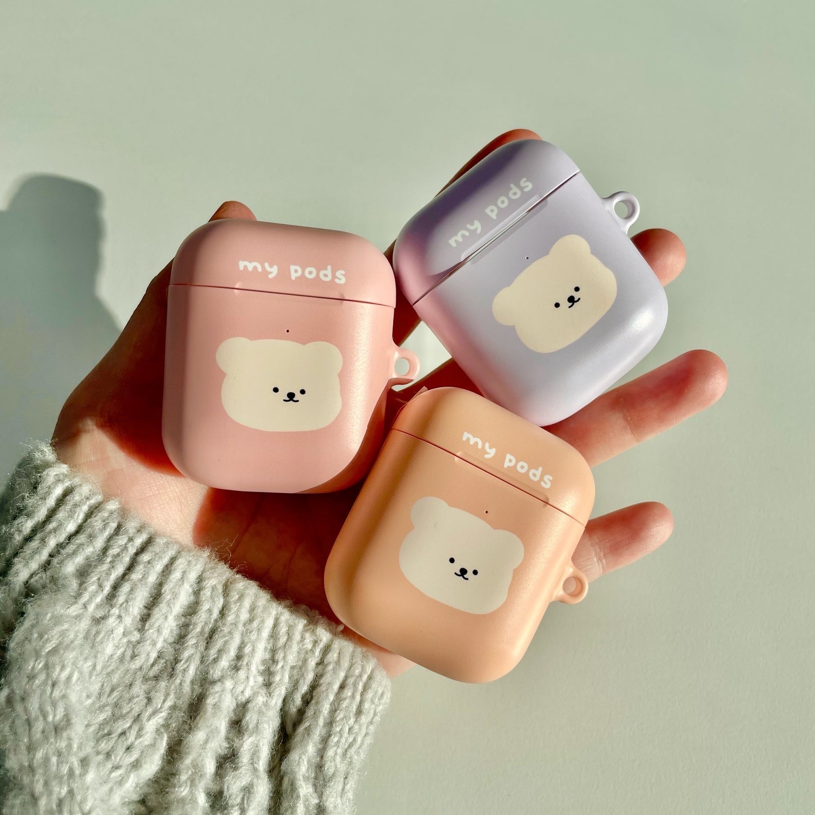 くりベア ころころ ハードAirPods  AirPods Proケース