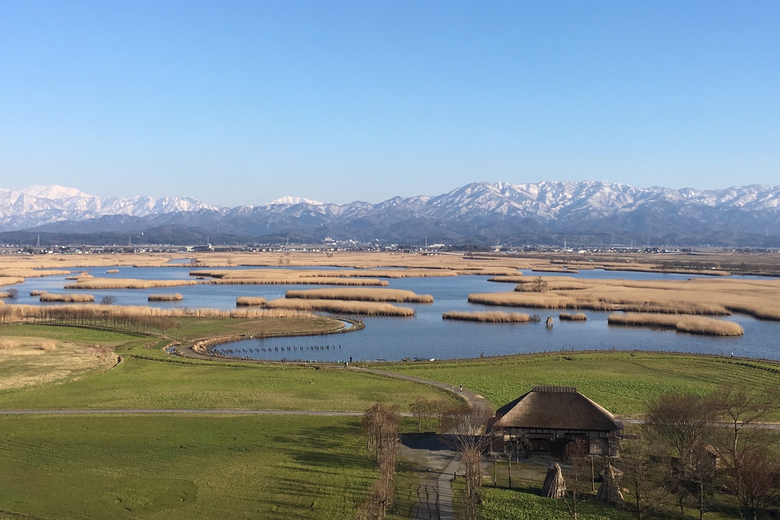 酒蔵が生まれた自然豊かな福島潟
