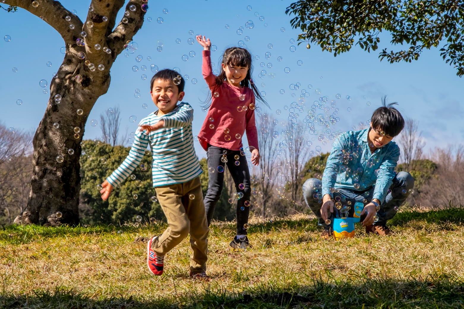 1分間におよそ5,000個のシャボン玉が飛び出す“夢のマシン