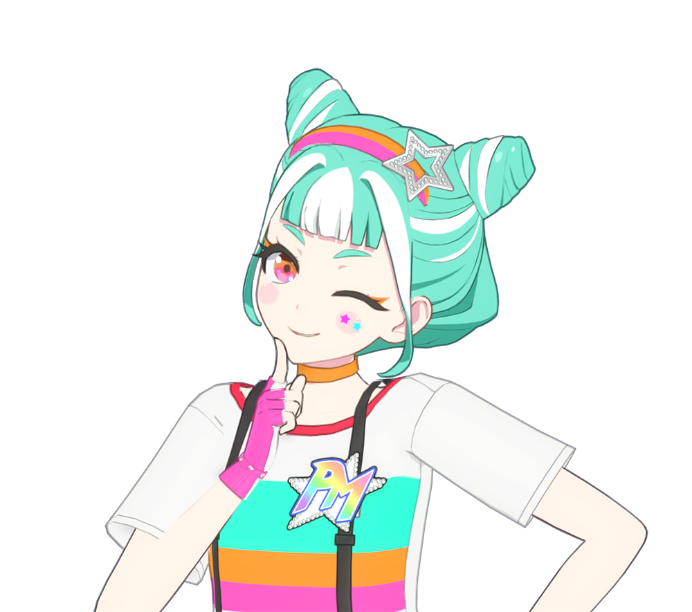 チムム（CV：引坂理絵）／みゃむと一緒に番組のメインMCを担当している。ひなの魔法使いのパートナー。