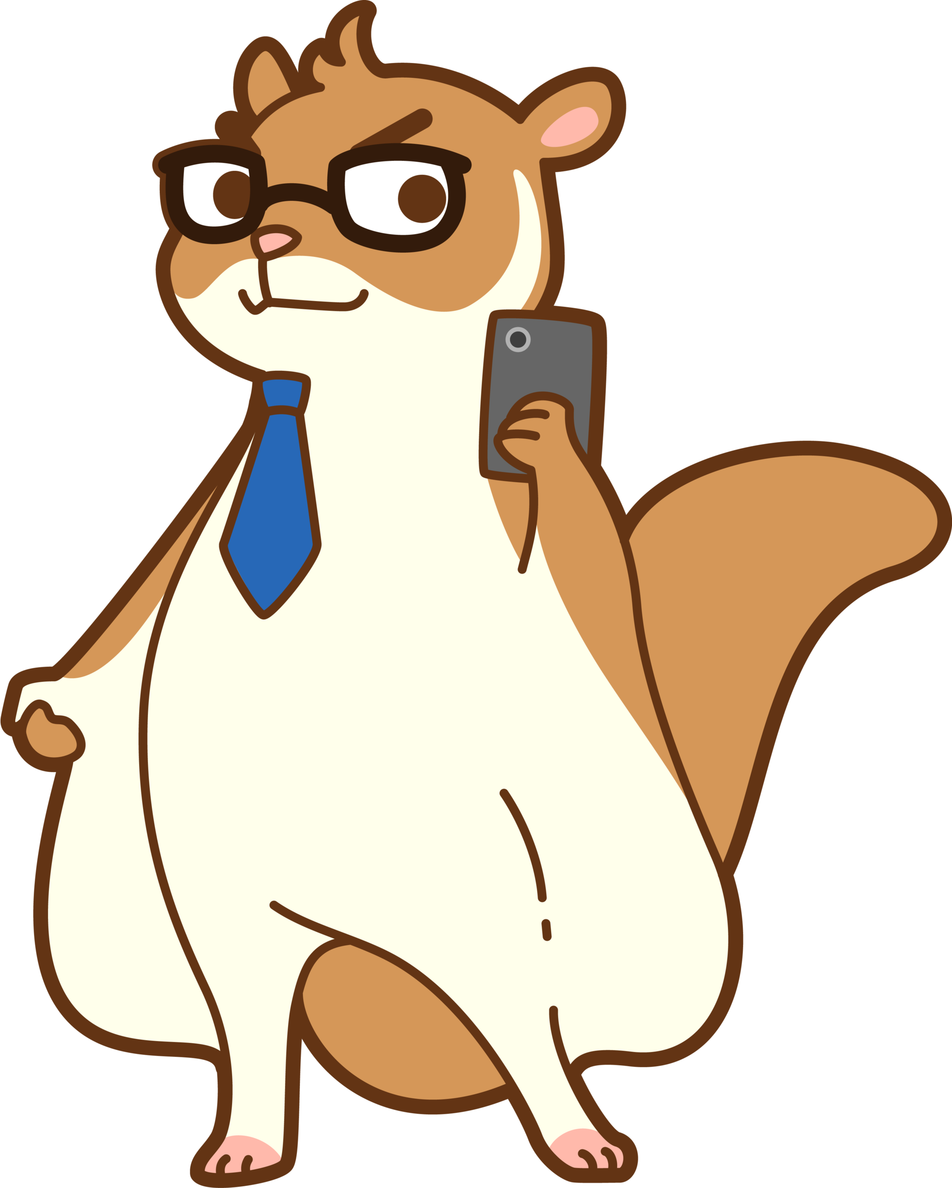 オリジナルキャラクター　むささびパパがナビゲート