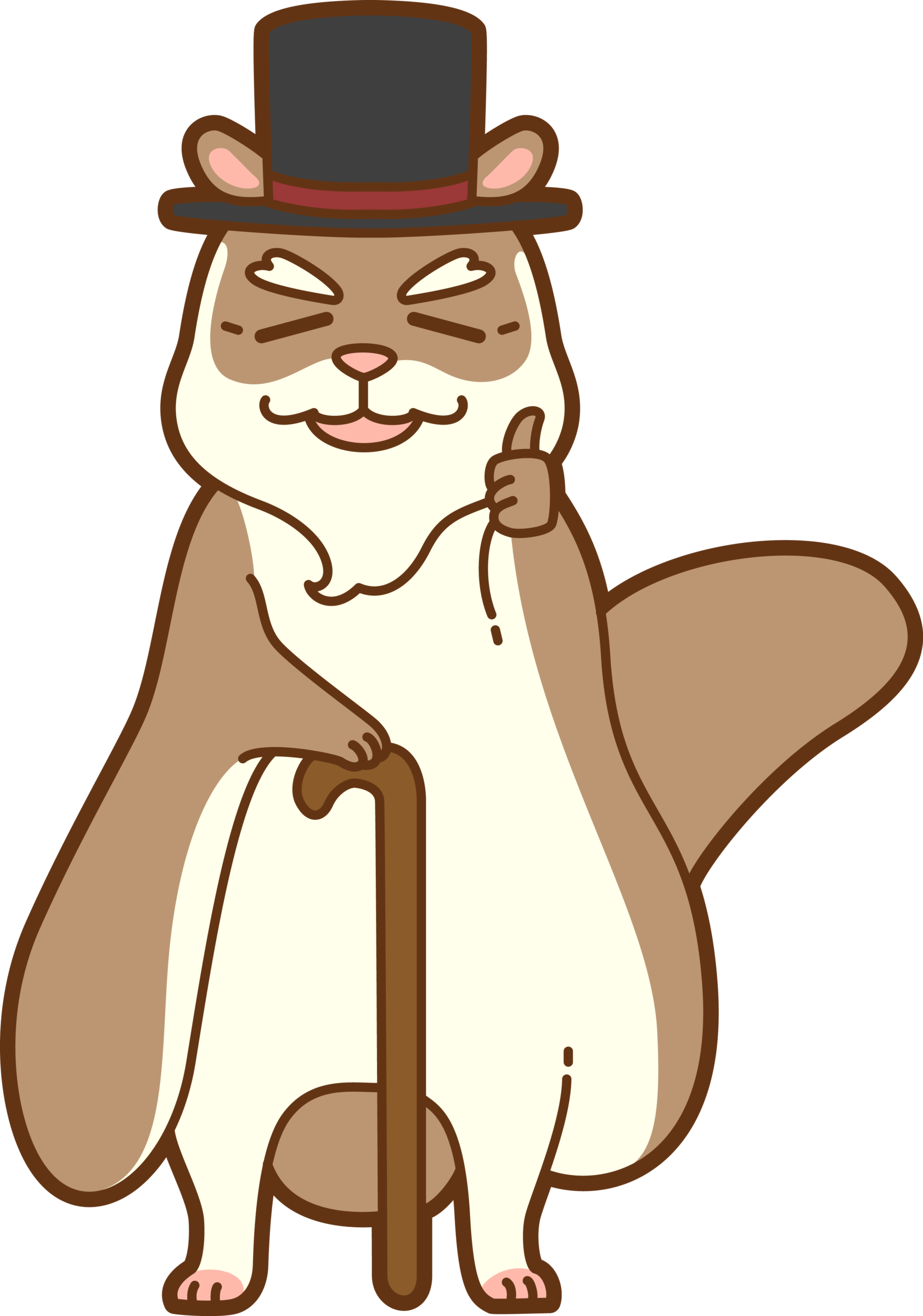 クイズを出題している、オリジナルキャクターの「むさじぃ」