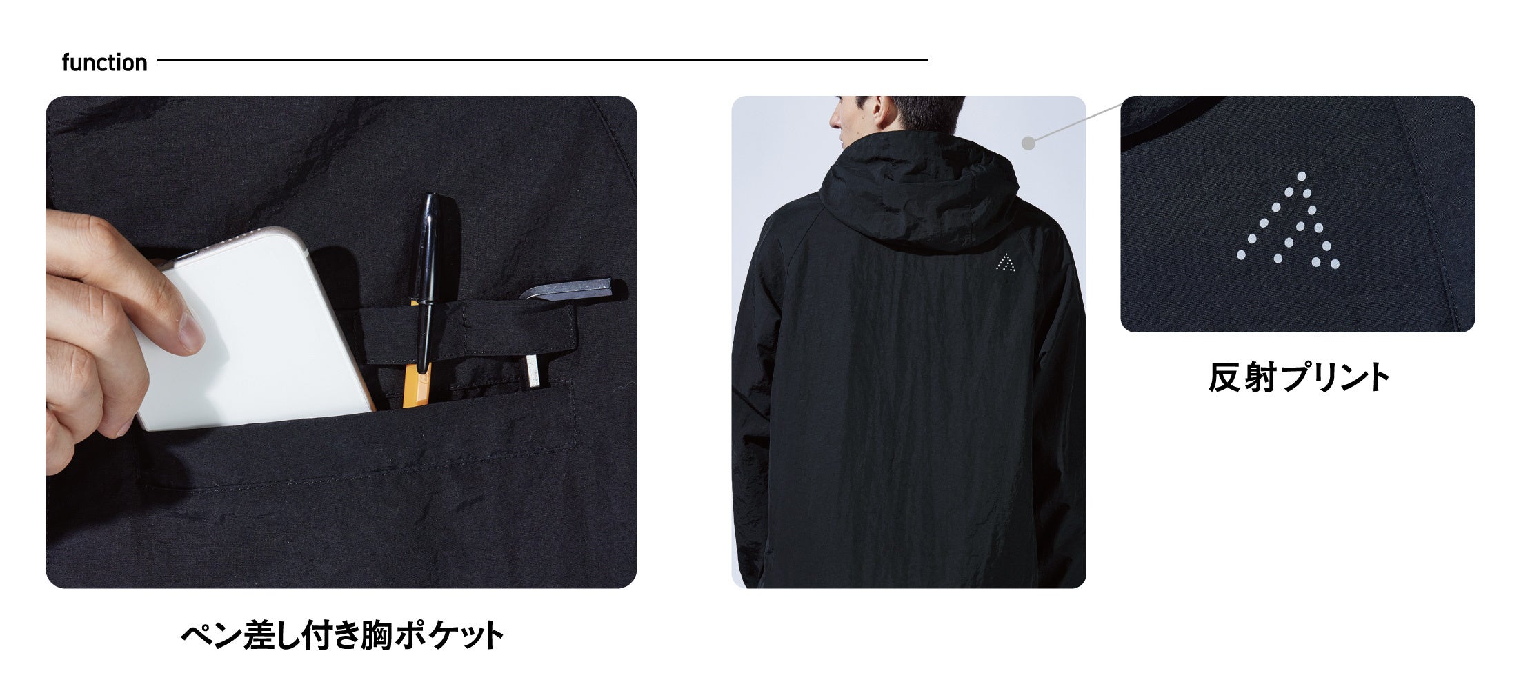 FB-231　フーバーユーティリティーパーカの機能