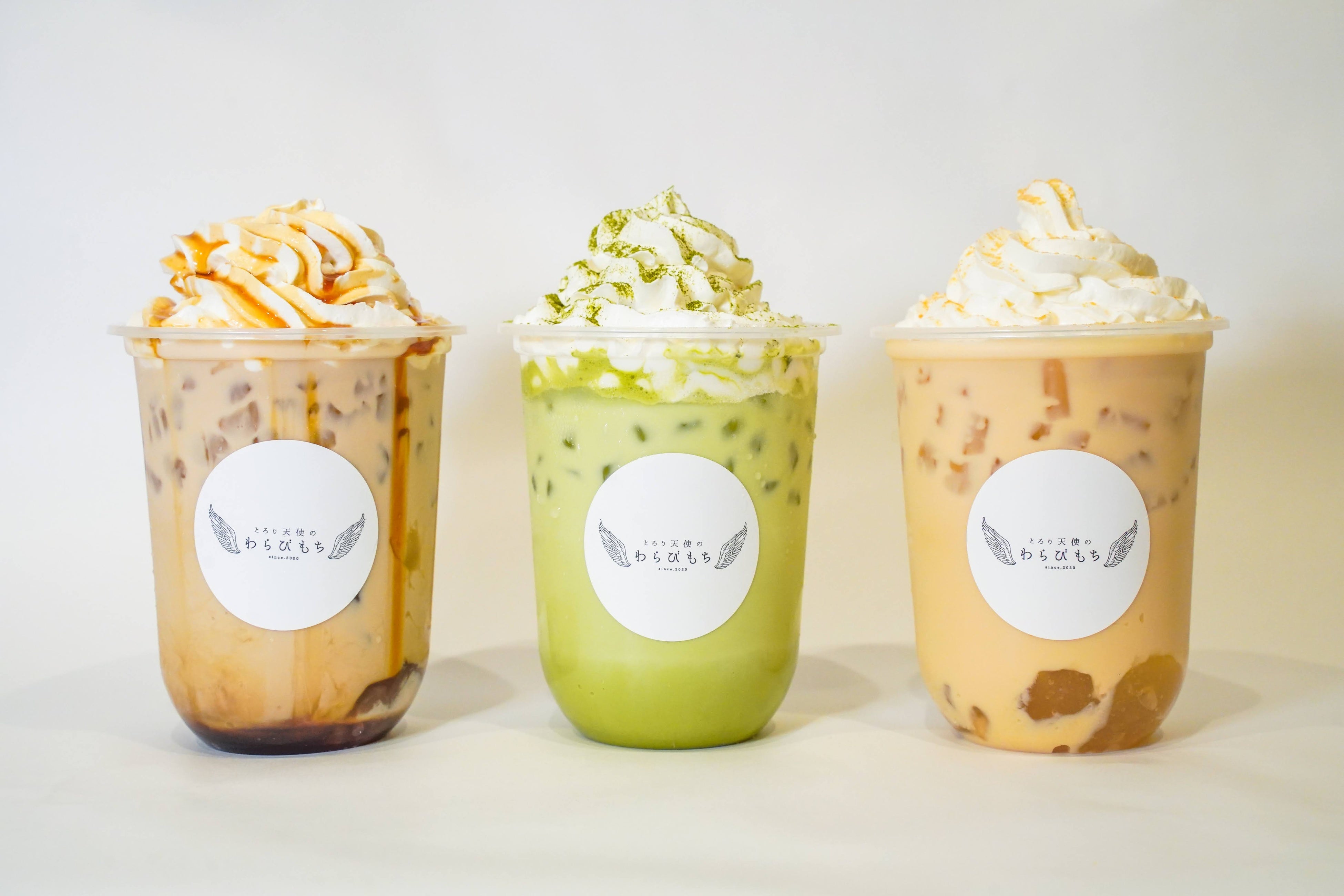 飲むわらびもち3種