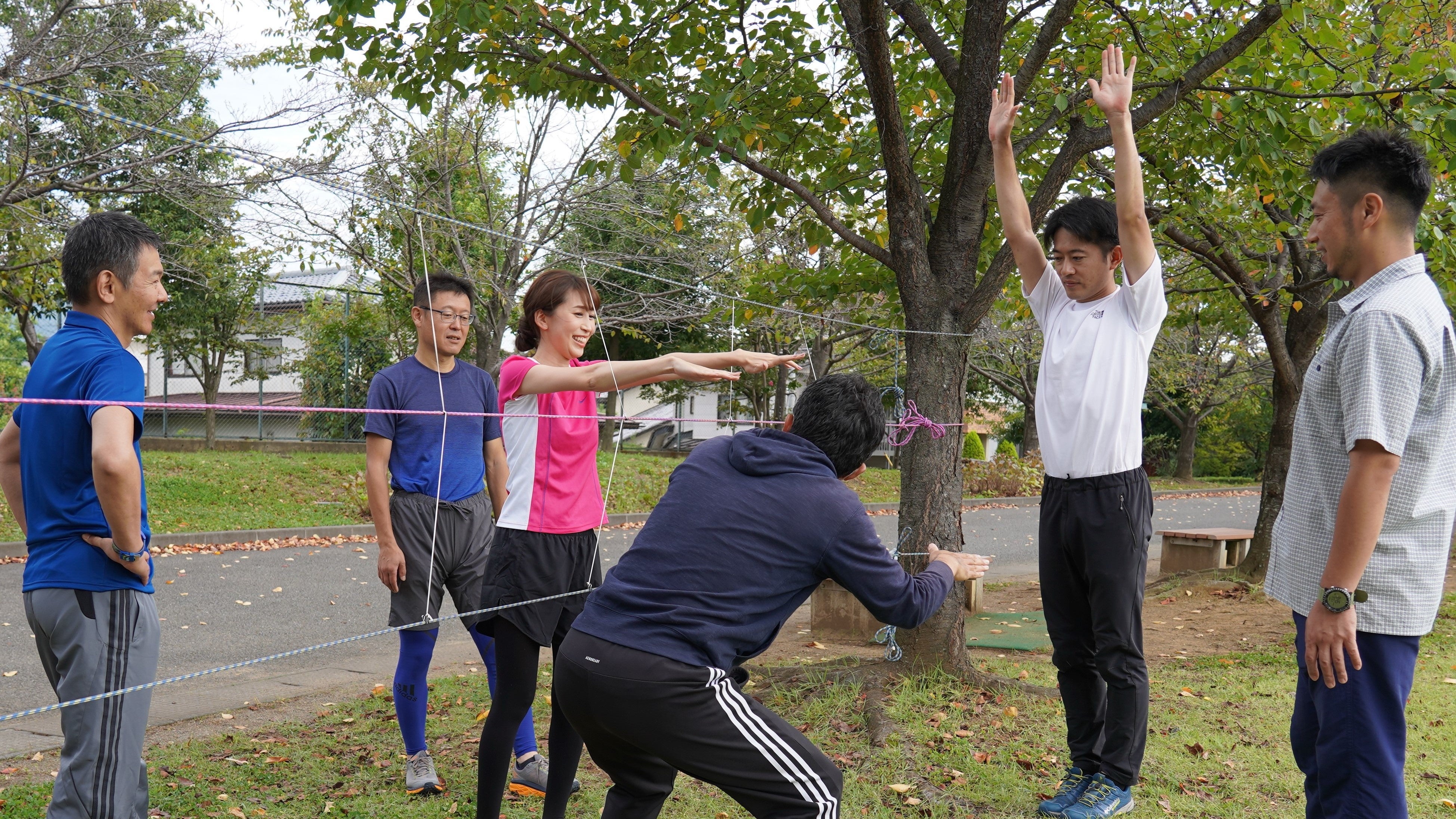 【公園でのASE研修の様子】