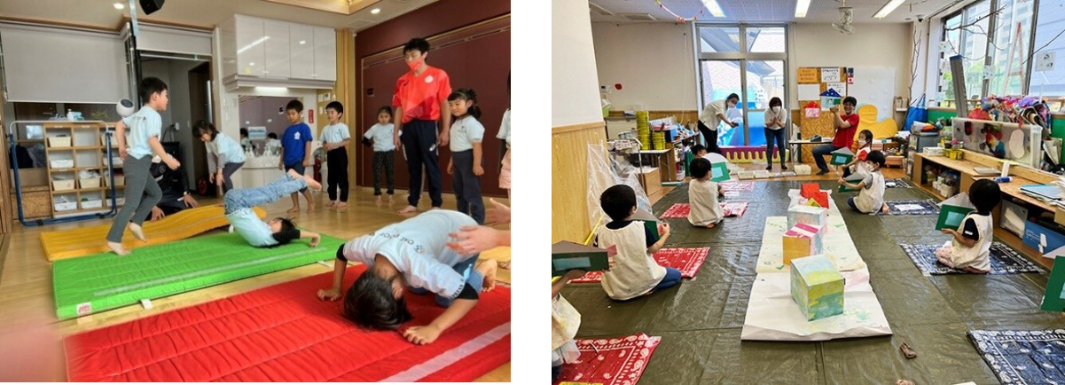 トップアスリートやアート講師によるプログラム