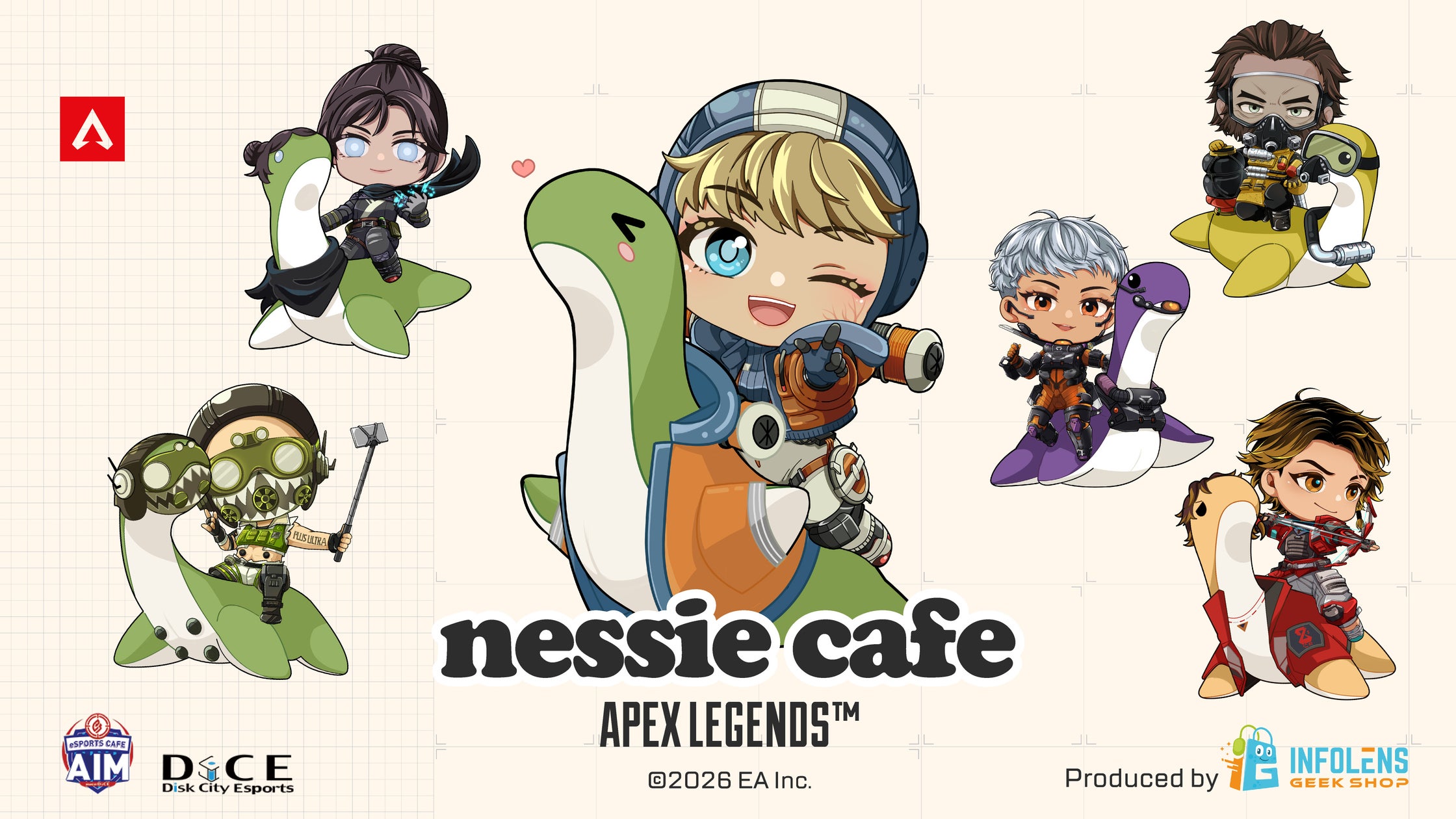 「Apex Legends」ネッシーカフェ、2026年に全国4都市へ拡大! 「Apex Legends」ネッシーカフェ、2026年に全国4都市へ拡大!