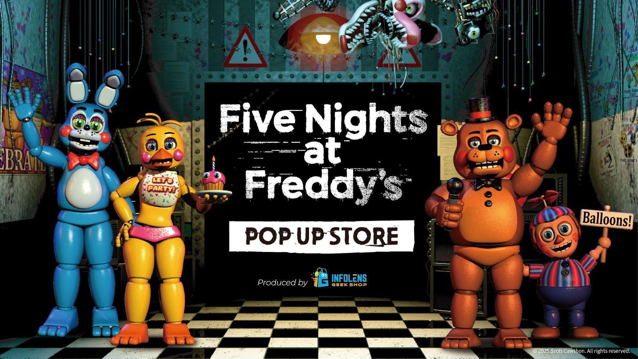 【FNAF】ホラーゲーム『Five Nights at Freddy’s』公式ストア期間限定開催! 【FNAF】ホラーゲーム『Five Nights at Freddy’s』公式ストア期間限定開催!