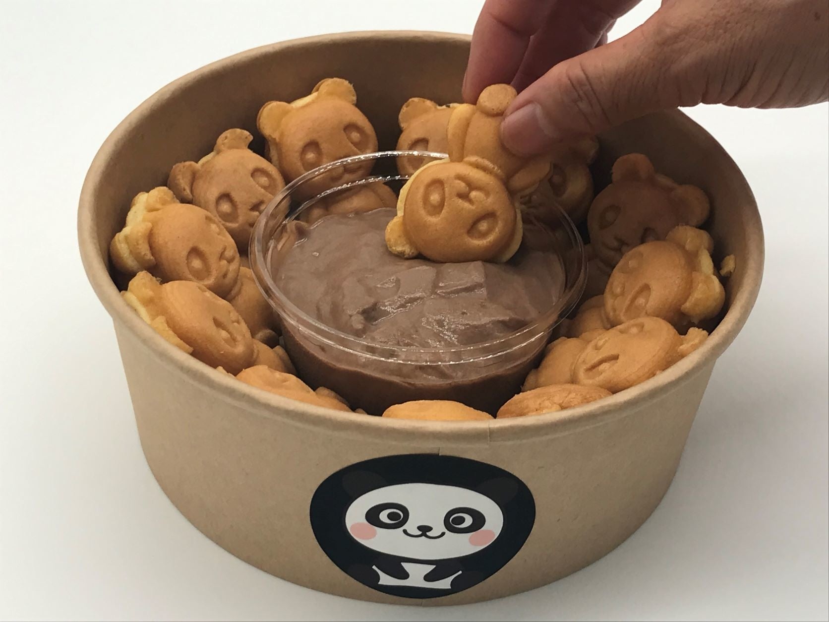 オリジナルのベビーカステラ「パンダ焼き」