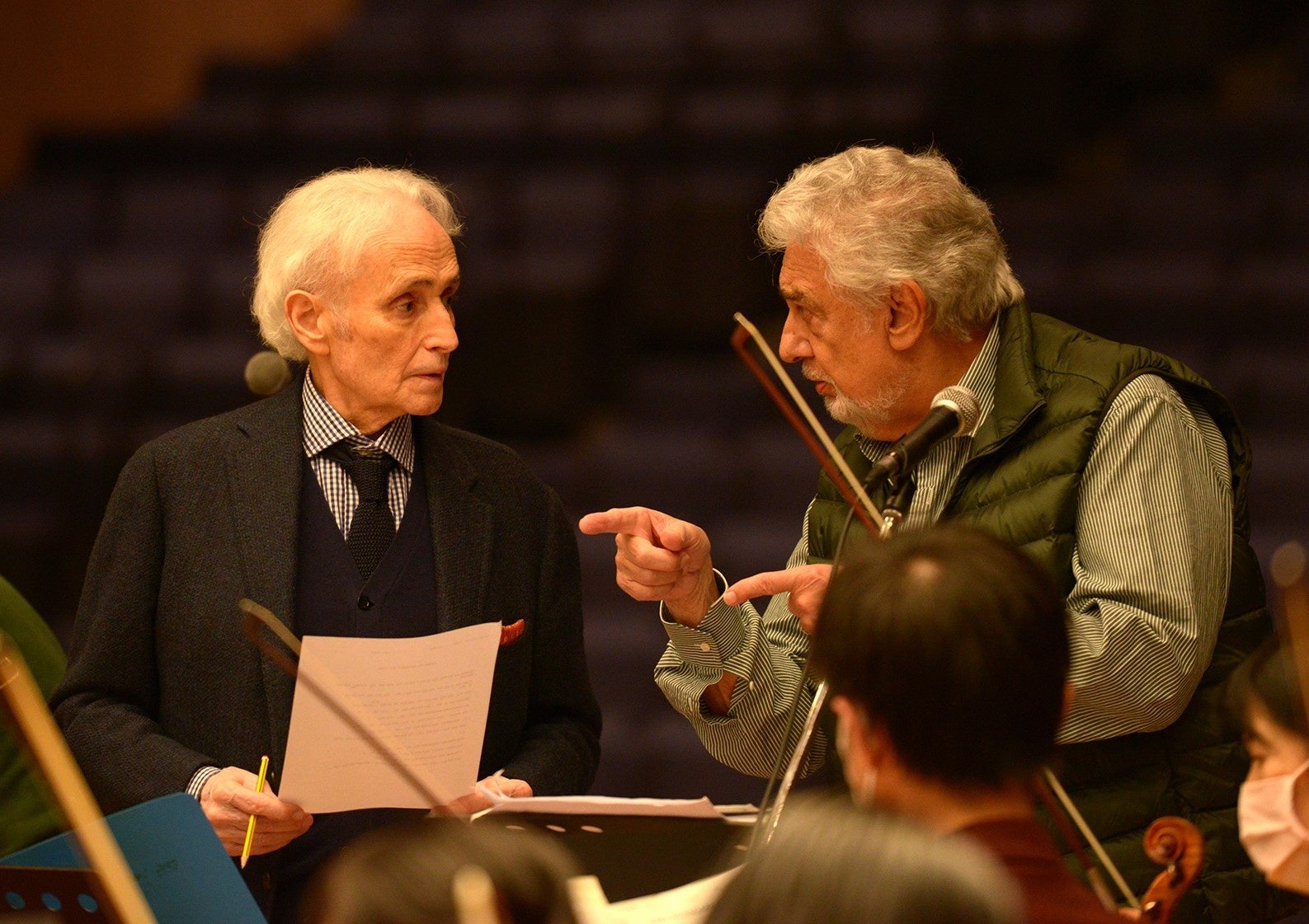 カレーラス(左)とドミンゴ。テイト・コーポレーション提供