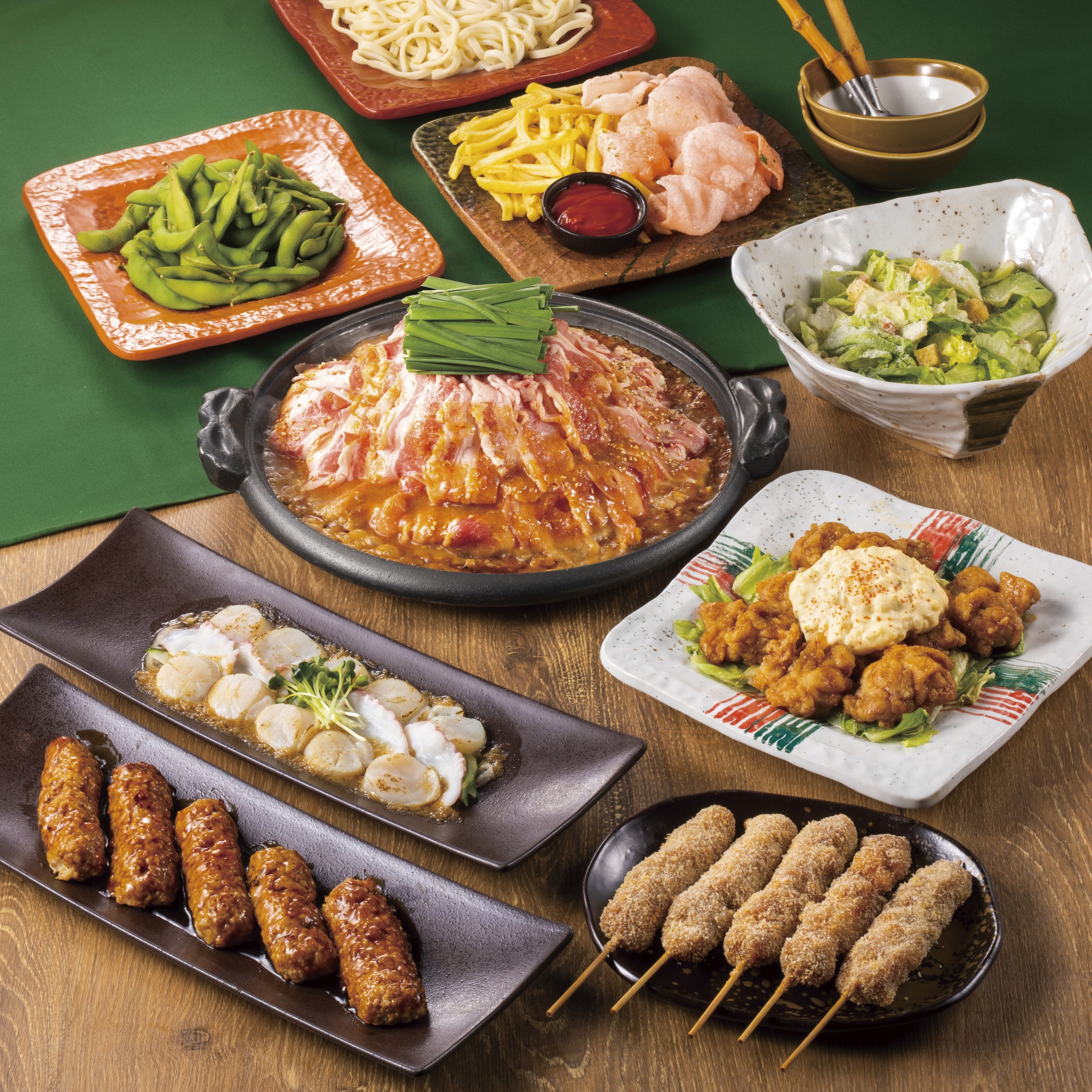 鳥メロ＿団らんコース　全９品3500円