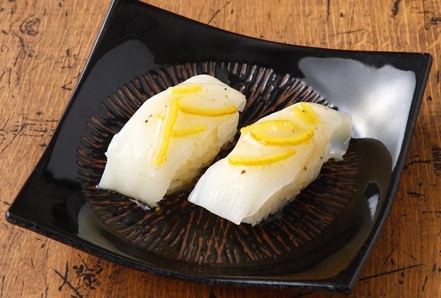 真イカ柚子塩寿司