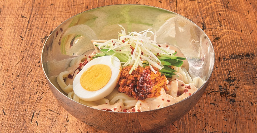 冷やし豆乳坦々うどん