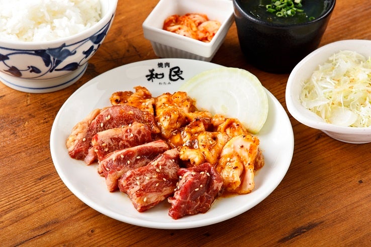 ワタミカルビ&旨辛大とろホルモンランチ