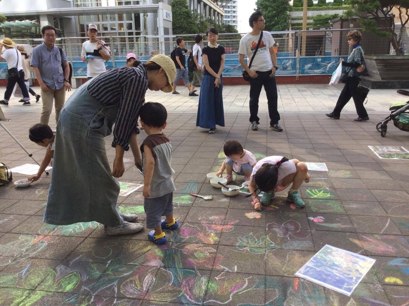 チョークアート体験３