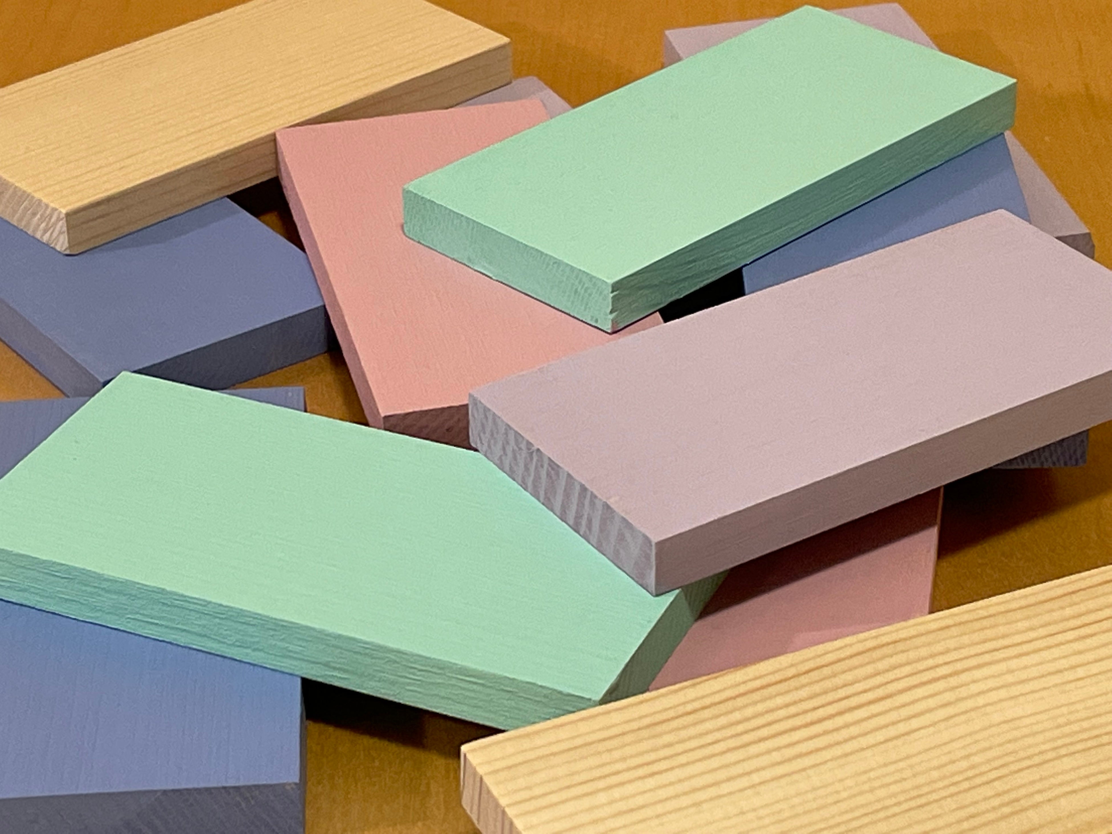 WACOLOR三煌艶使用（秘色・薄藤・み空色・御所染）