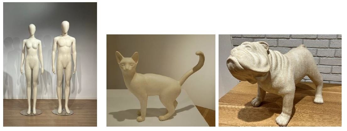 脱プラスチックを実現したマネキン！無形文化財「西ノ内和紙」を