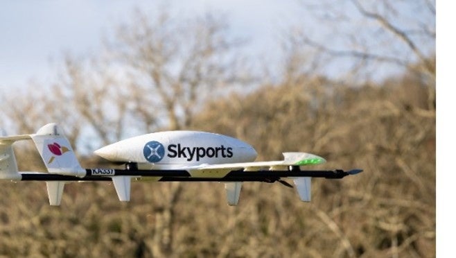 Skyports社が運航するドローン