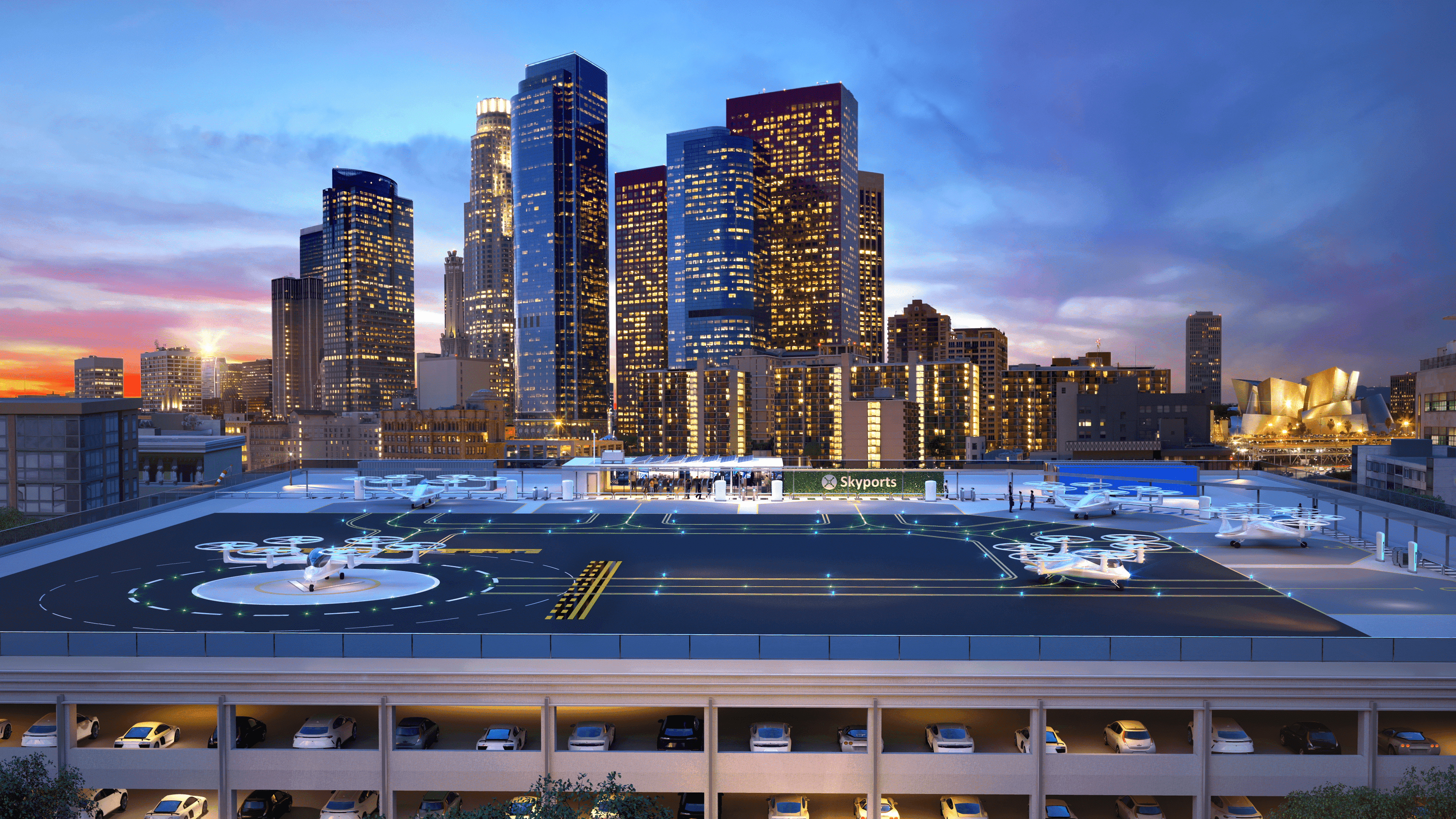  Skyports社　Vertiportイメージ図　