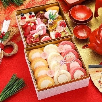 スイーツ玉手箱二段　​​※写真は商品イメージ