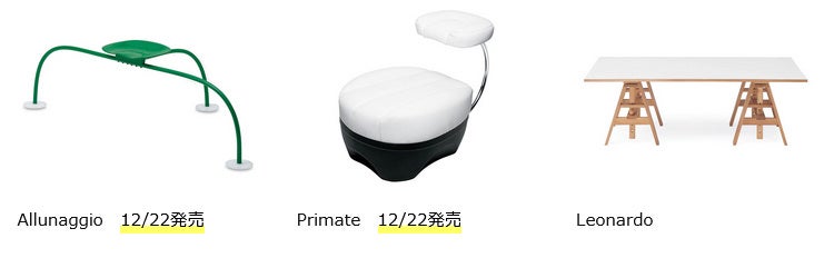 カスティリオーニ兄弟名義のプロダクトも含まれます