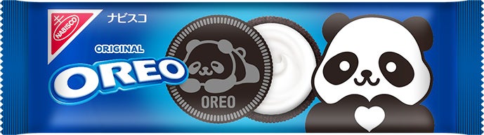 オレオクッキーにパンダのエンボス! 今年は新たなデザインも加わって、全5種類のパンダオレオ、でた! 「オレオ パンダ企画品 バニラクリーム ...