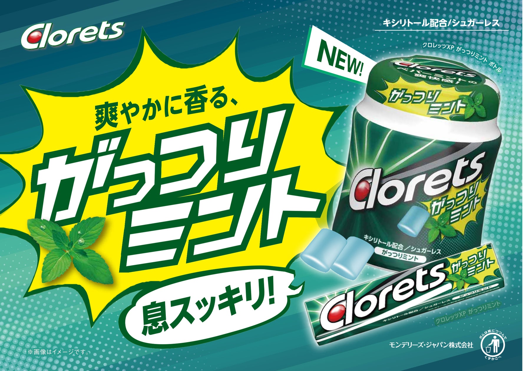 ガツンとくる清涼感と爽やかなミントの香りで“息スッキリ”! ミント ガツンとくる清涼感と爽やかなミントの香りで“息スッキリ”! ミント