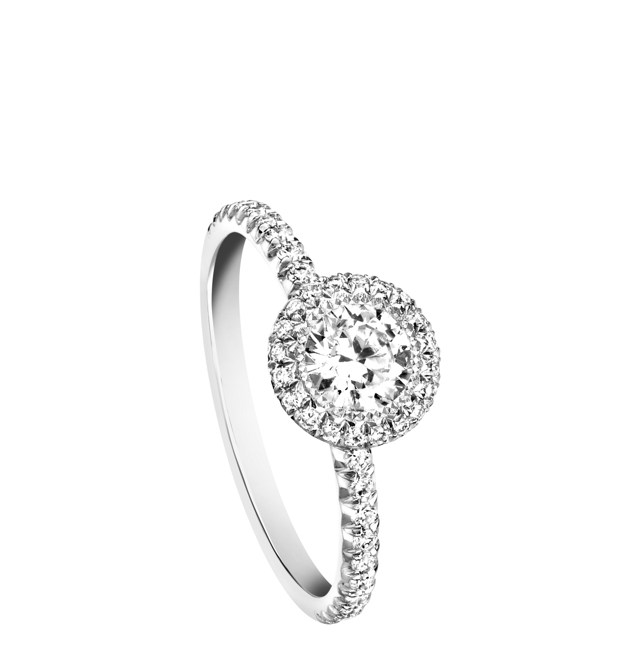 「ピアジェ パッション」エンゲージメントリング プラチナ、センターダイヤモンド約0.3ct～ ￥607,200～