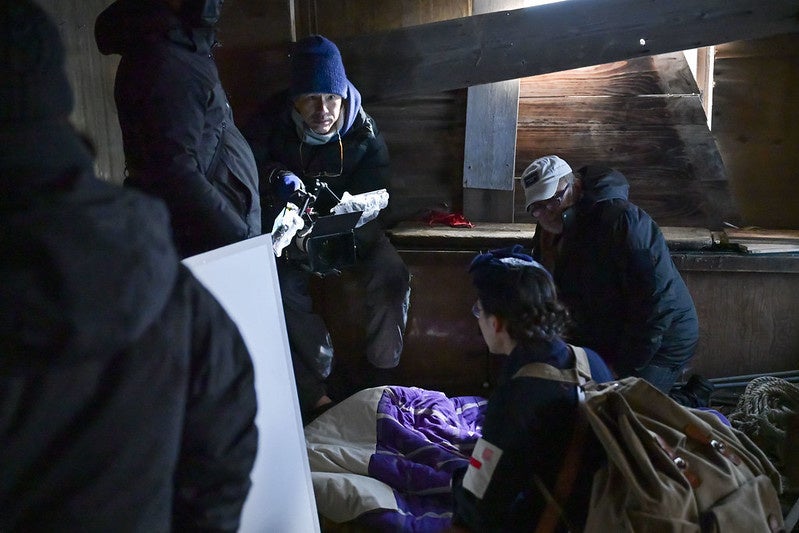 映画「じょっぱりー看護の人花田ミキ」撮影風景