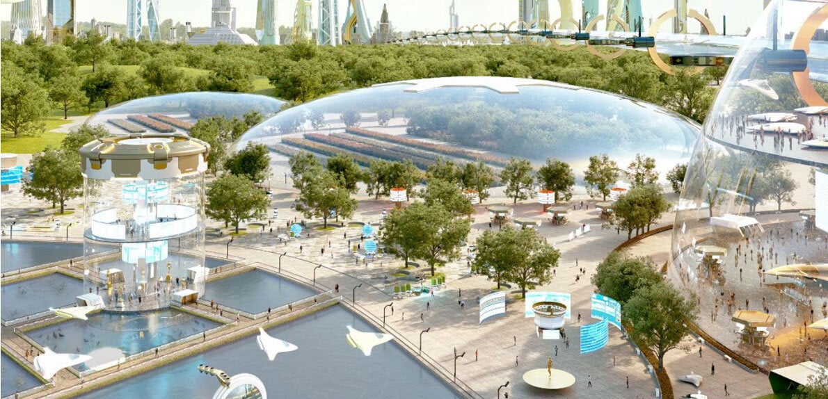 東京ベイeSGプロジェクト構想図&nbsp; 提供：東京都