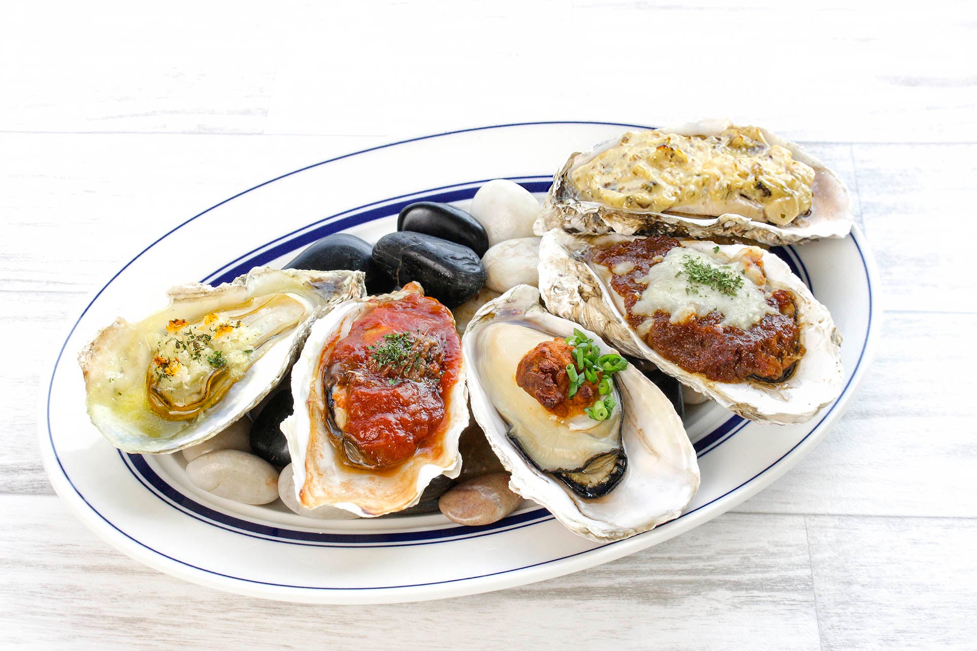 焼き牡蠣5種盛り合わせ　イメージ