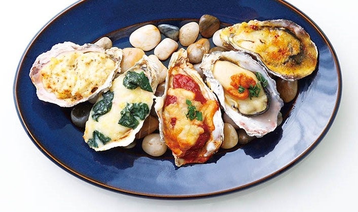 焼き牡蠣５種盛り合わせイメージ