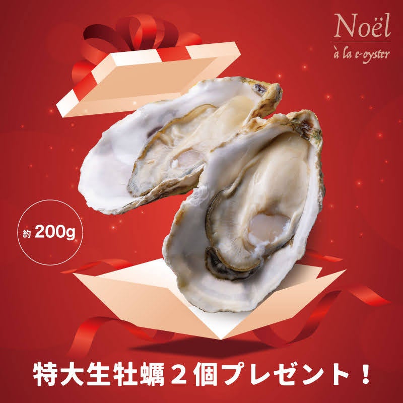 特大真牡蠣２個クリスマスプレゼント