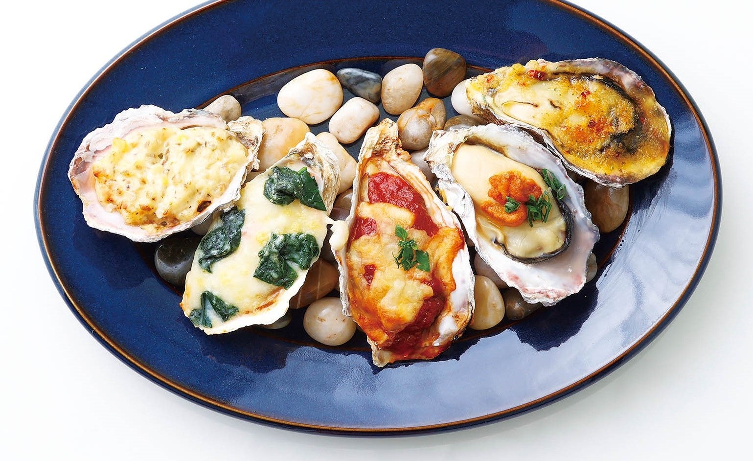 焼き牡蠣5種盛り合わせイメージ