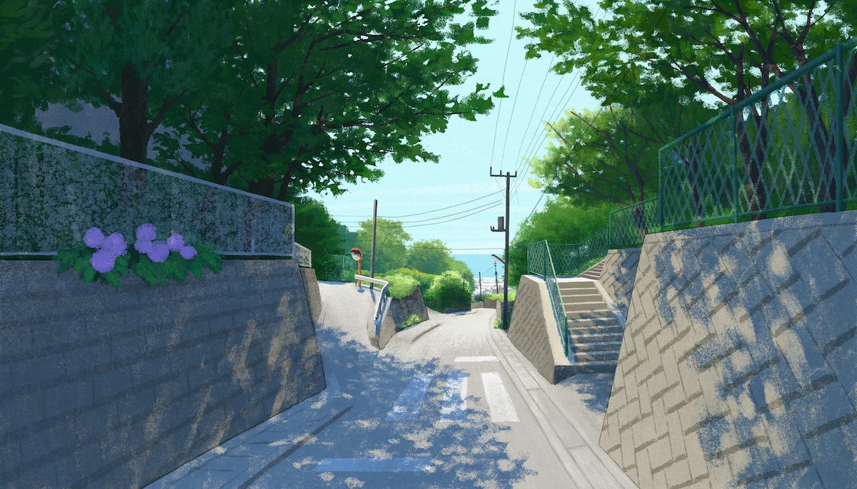 ヘッダーは横須賀出身のイラストレーターの広瀬順子氏による横須賀市長井の風景