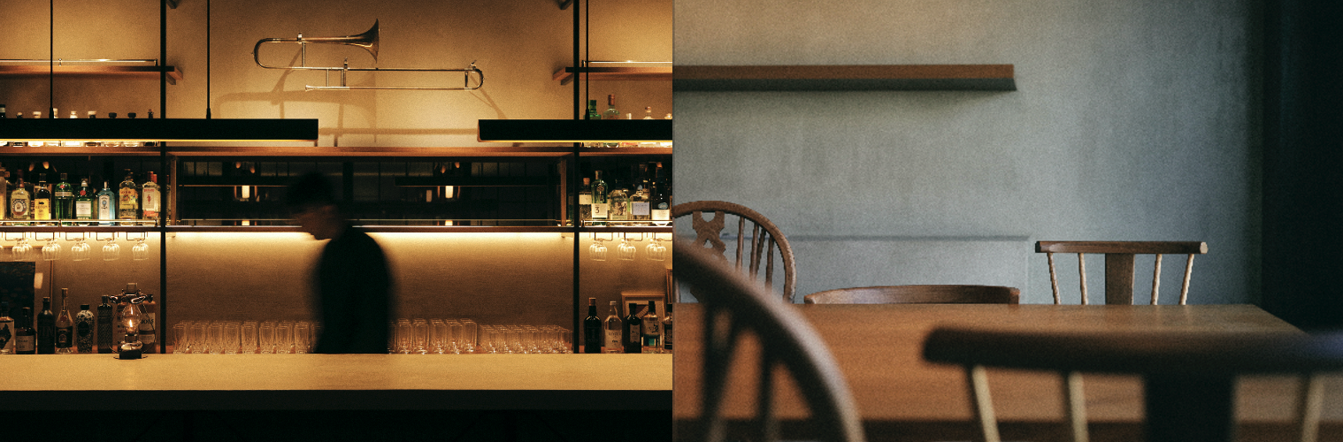 蒸溜所に併設されたバースペース