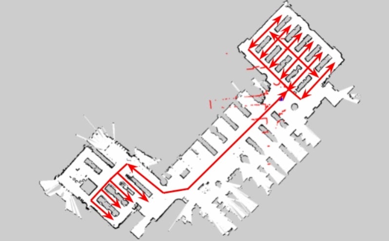 自動マッピングされた雄物川図書館のデータ