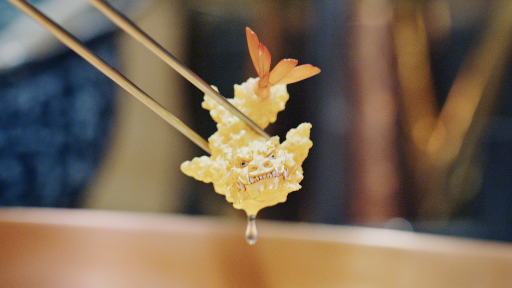 世界初のコン“テンプラ”リーアートが誕生！？サックサクの衣をまとった