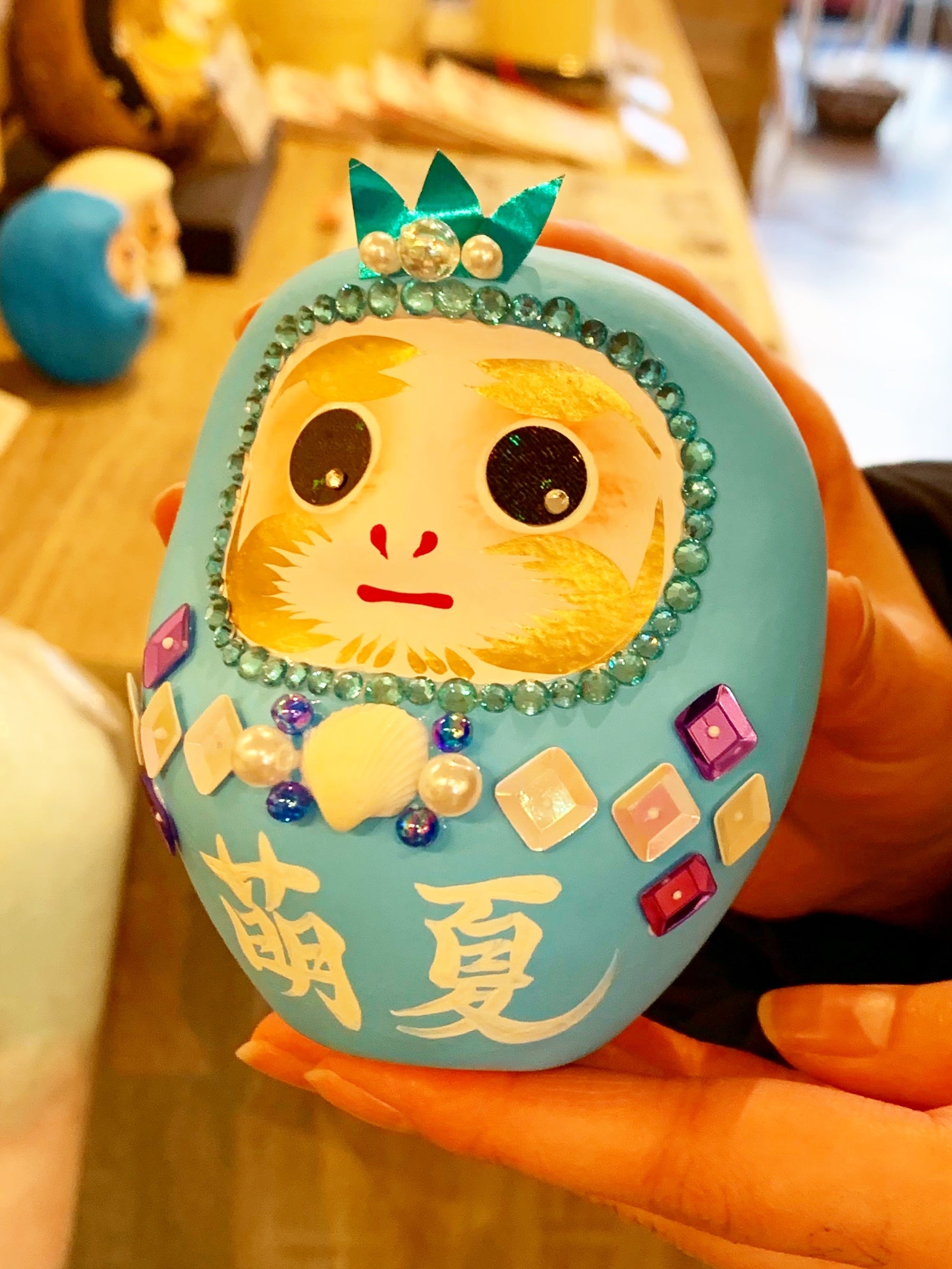 必ずか叶えると信じて、両目を入れました