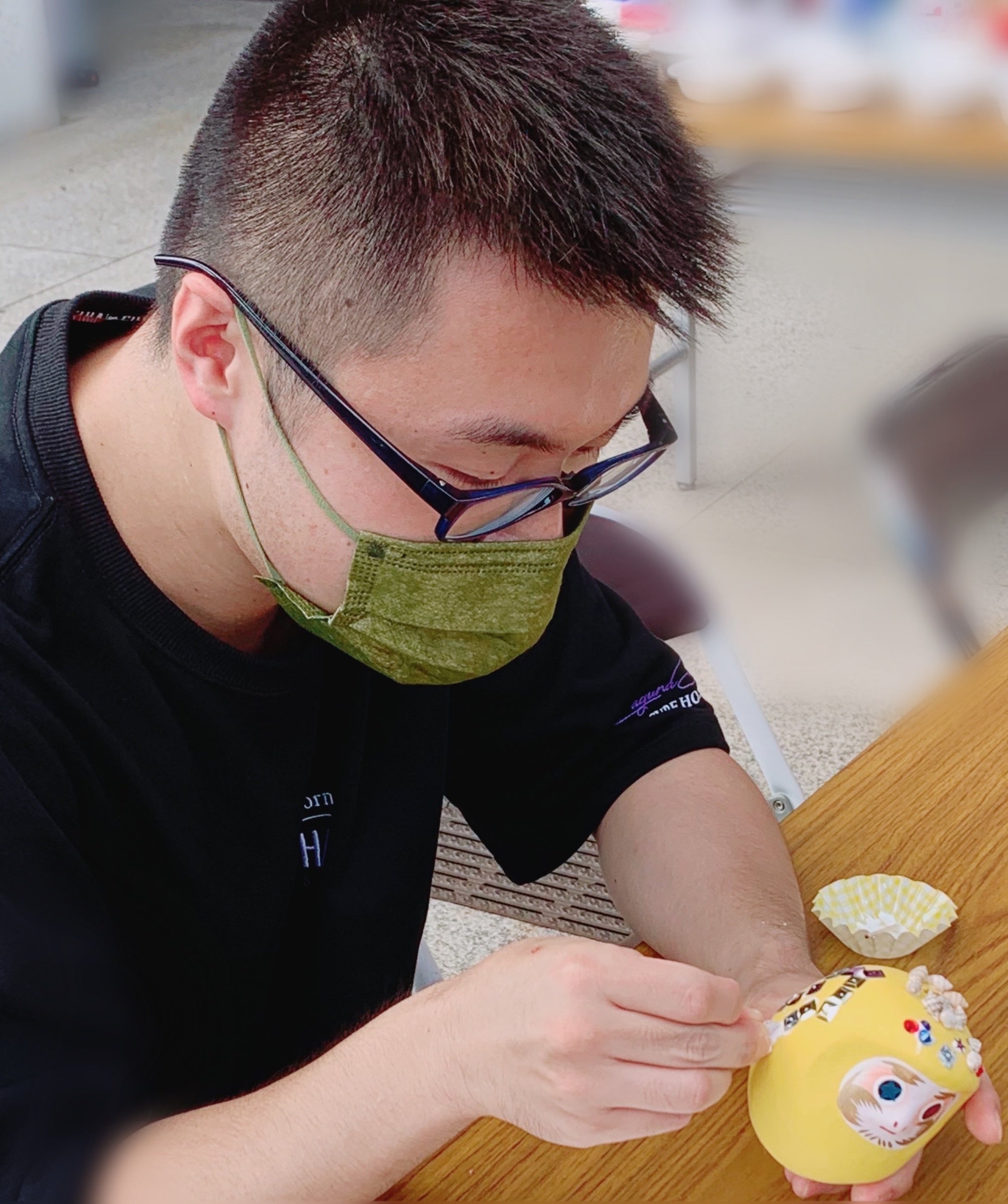 集中して制作中。