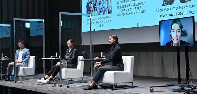 （写真左から）市川 太一 氏、弊社代表  髙堰、岩沢 直美 氏、藤沢 ハムザ 氏