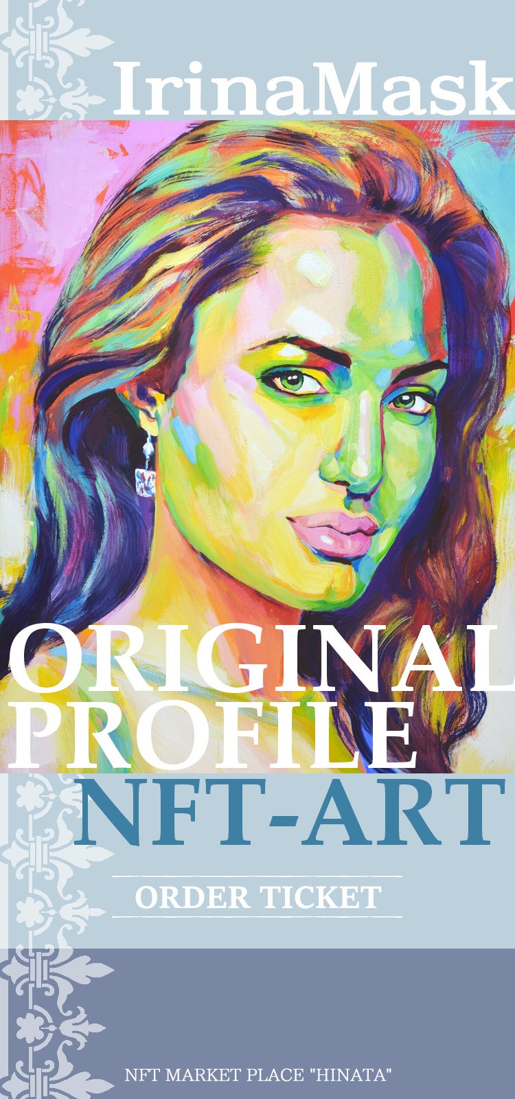 作品『ORIGINAL PROFILE NFT-ART (order ticket)』