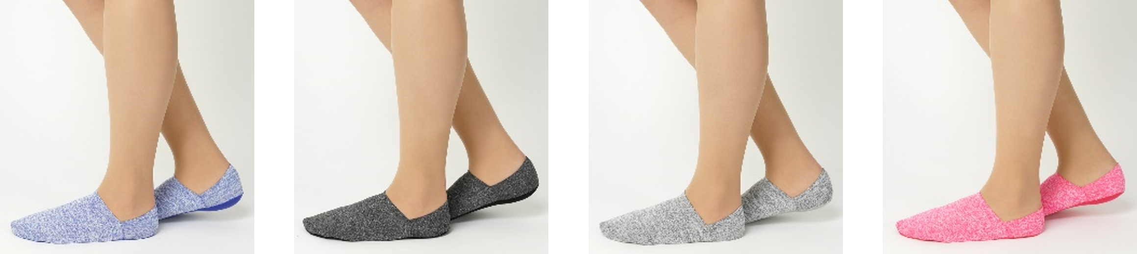 モクブルー、モクチャコール、モクグレー、ピンク