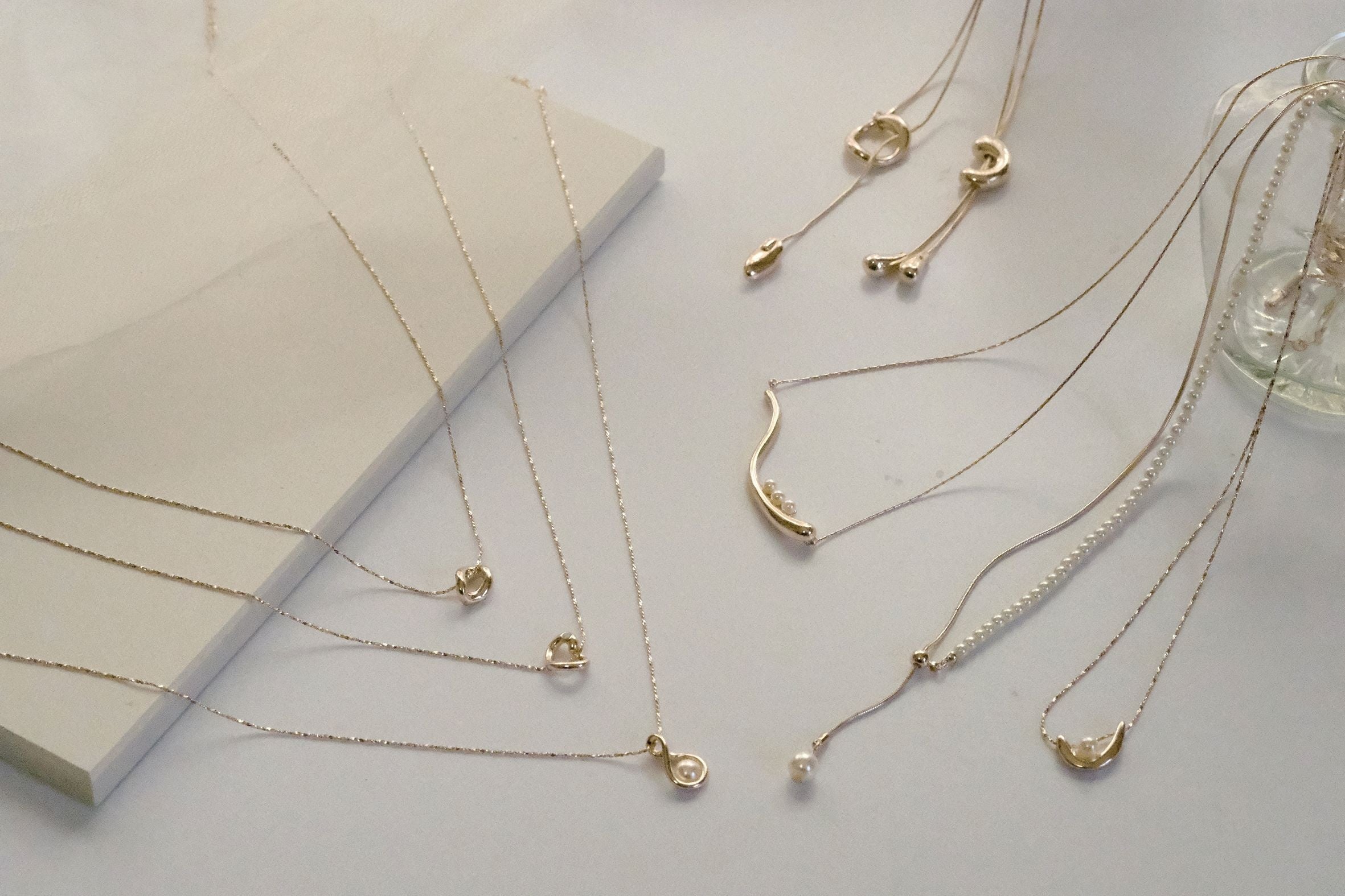 rosé silverネックレス