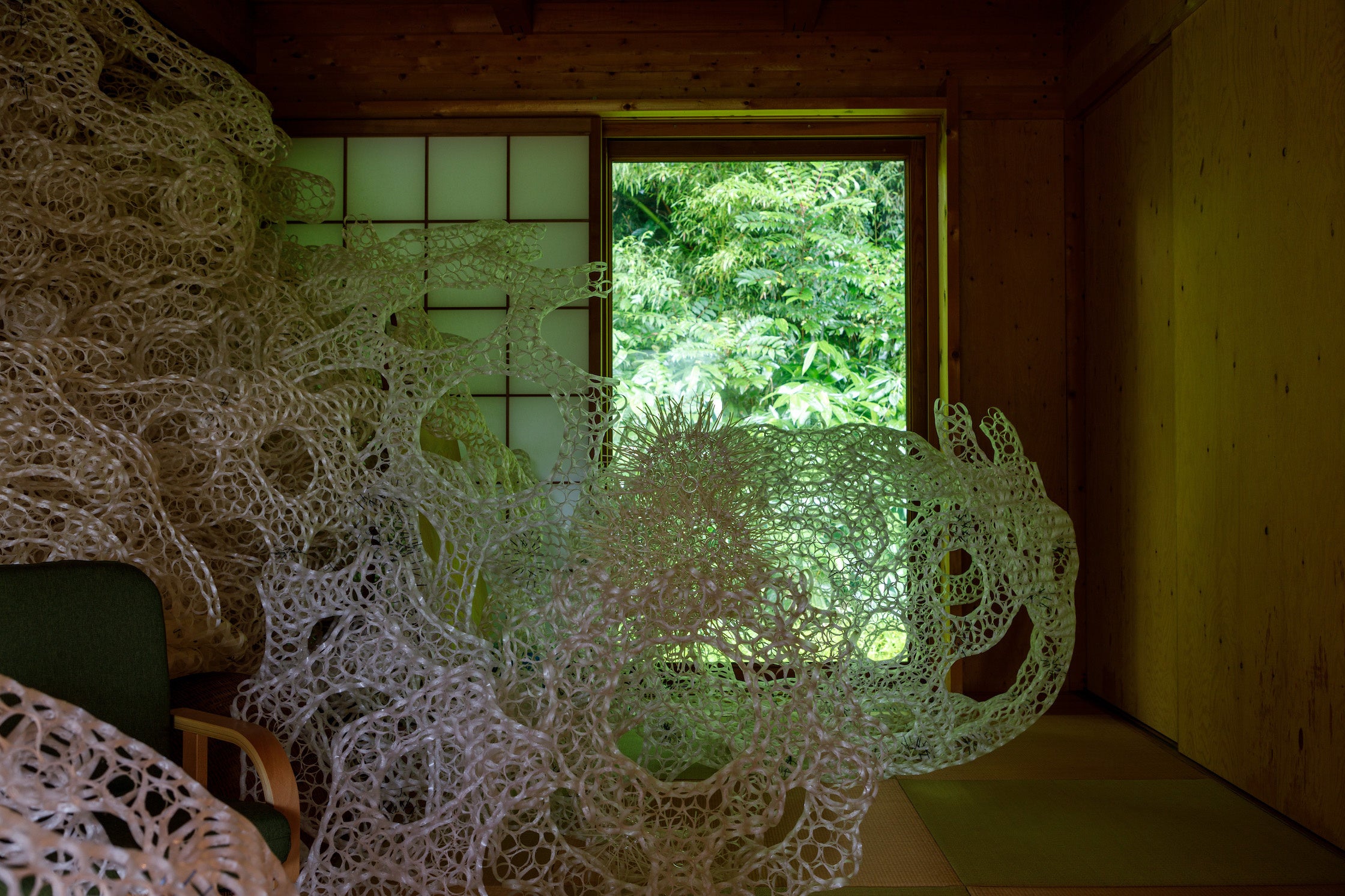 平田の自宅に置かれた作品 撮影：飯貝拓司