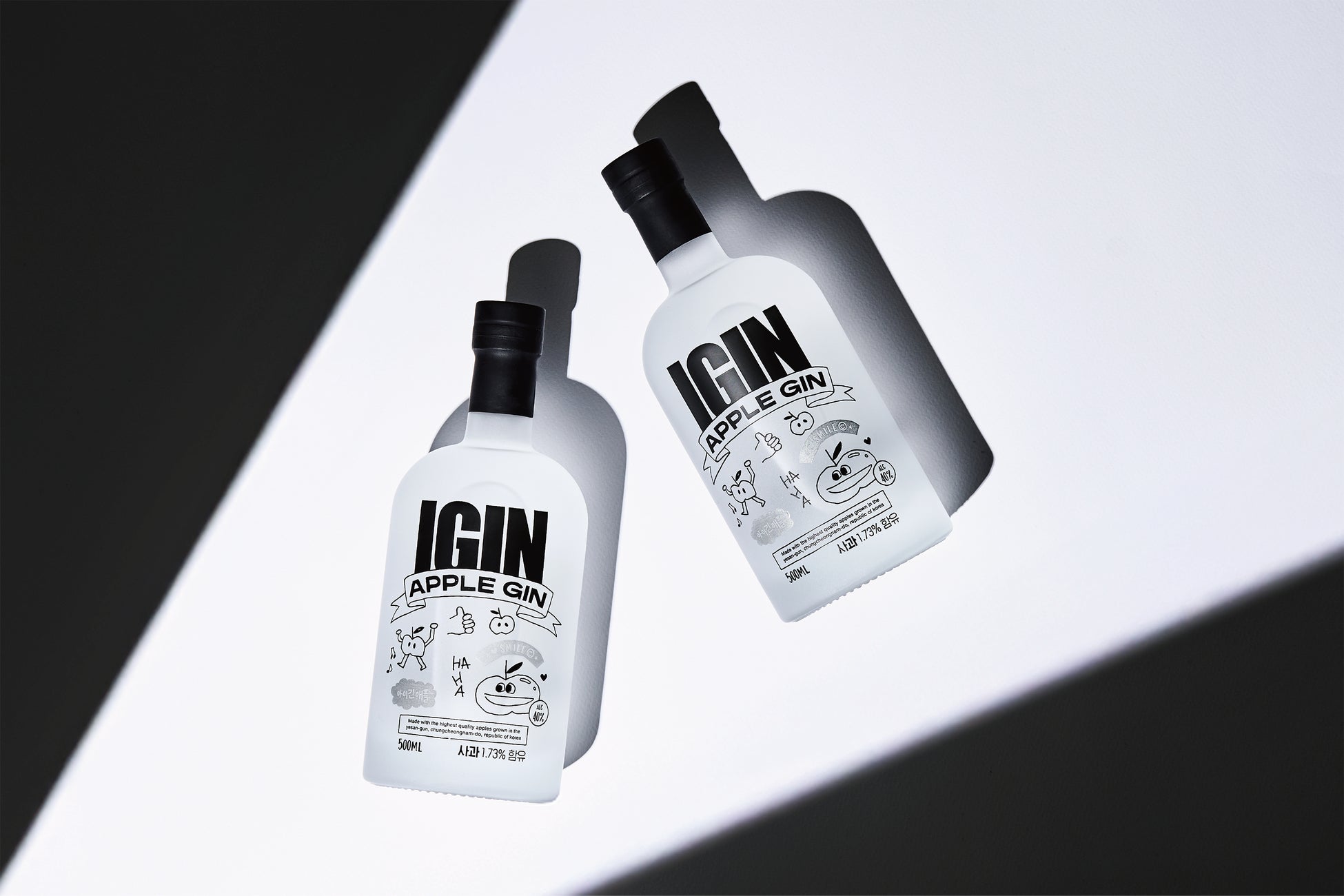 BTS ジン 韓国 IGIN APPLE GIN 2種セット ショッパー付 ついに初上陸!】BTS・JINがアンバサダーを務める酒類ブランド