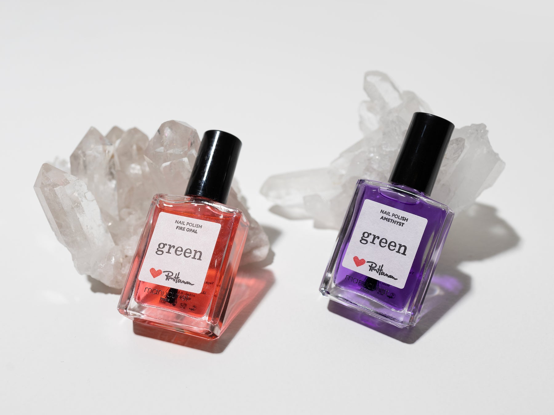 マニキュリスト × ロンハーマン 別注ネイルカラー <左から> Amethyst/Fire Opel
