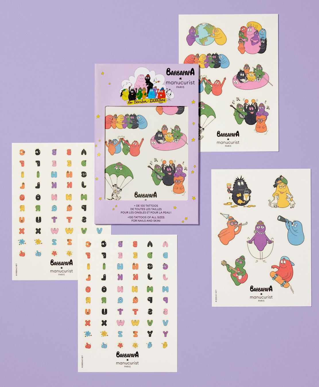 タトゥー & ネイルシール 4枚入り ¥2,970(税込)       ※2024年4月発売予定