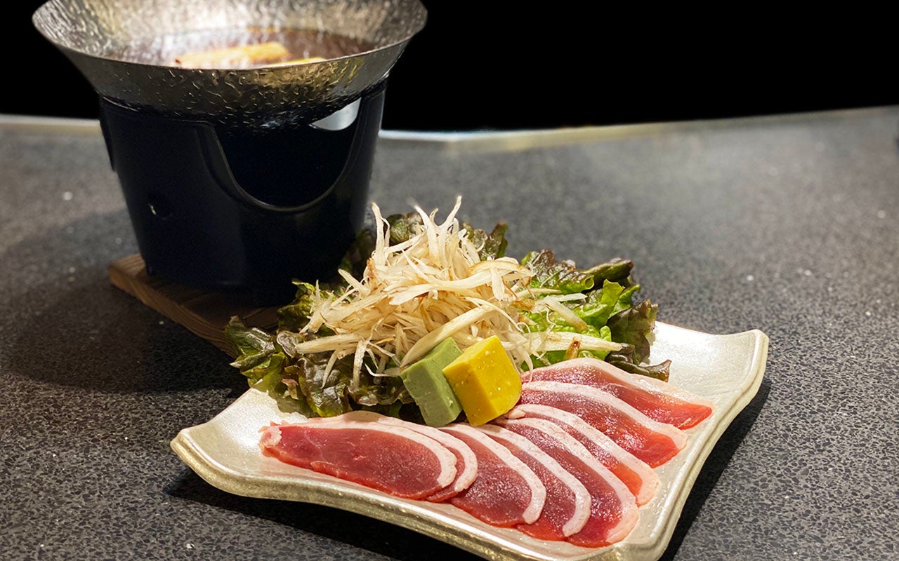  国産鴨のしゃぶしゃぶ